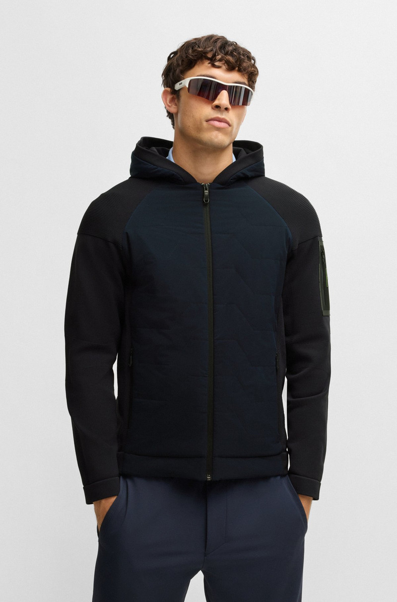 KNITTED JACKET WITH PADDED FRONT 2