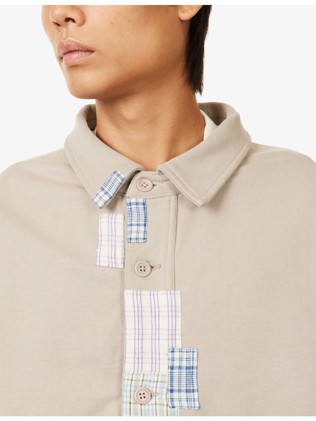 Walking Patchwork Cotton-Jersey Cardigan - 5