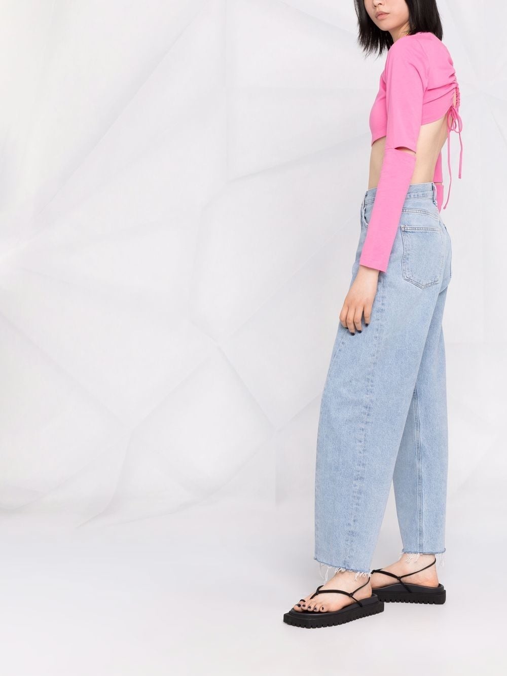 wide-leg jeans - 6