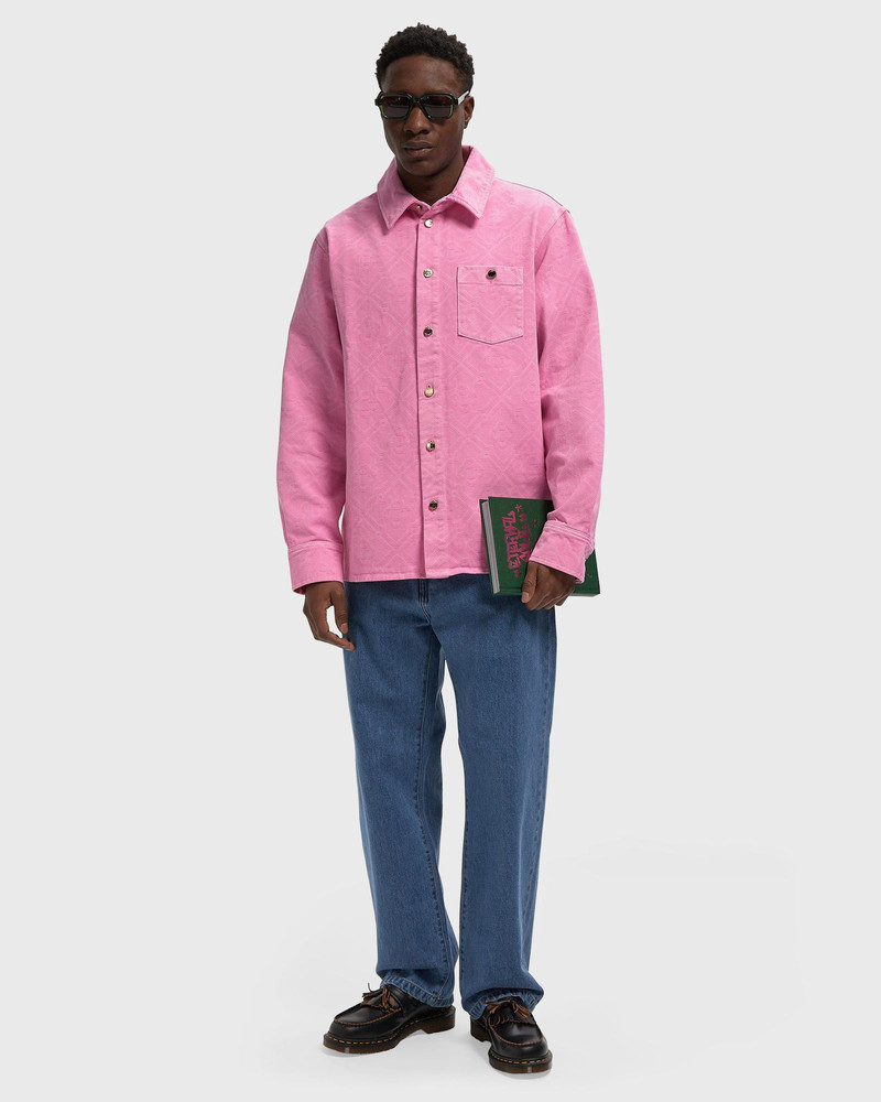 CASABLANCA LASER MONOGRAM OVERSIZED DENIM SHIRT outlook