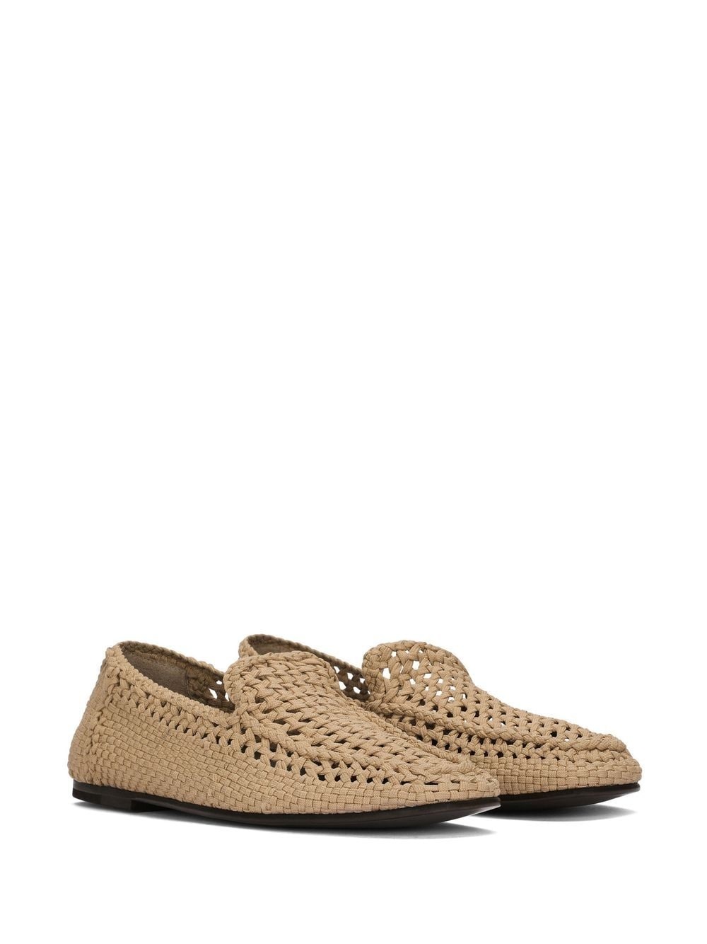 woven-design slippers - 2