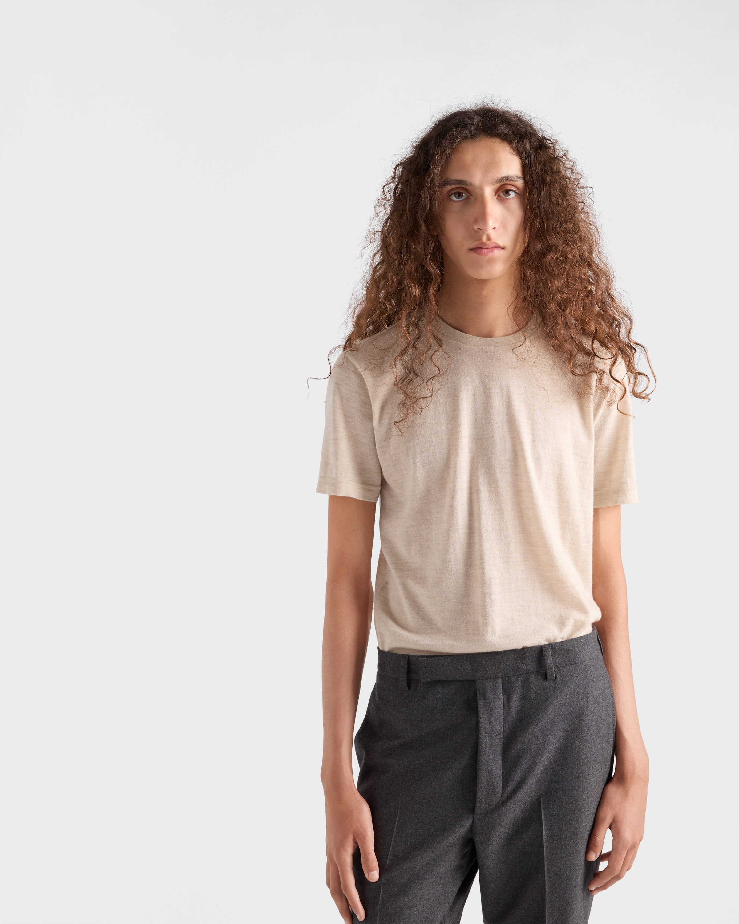Oversized cashmere T-shirt - 4
