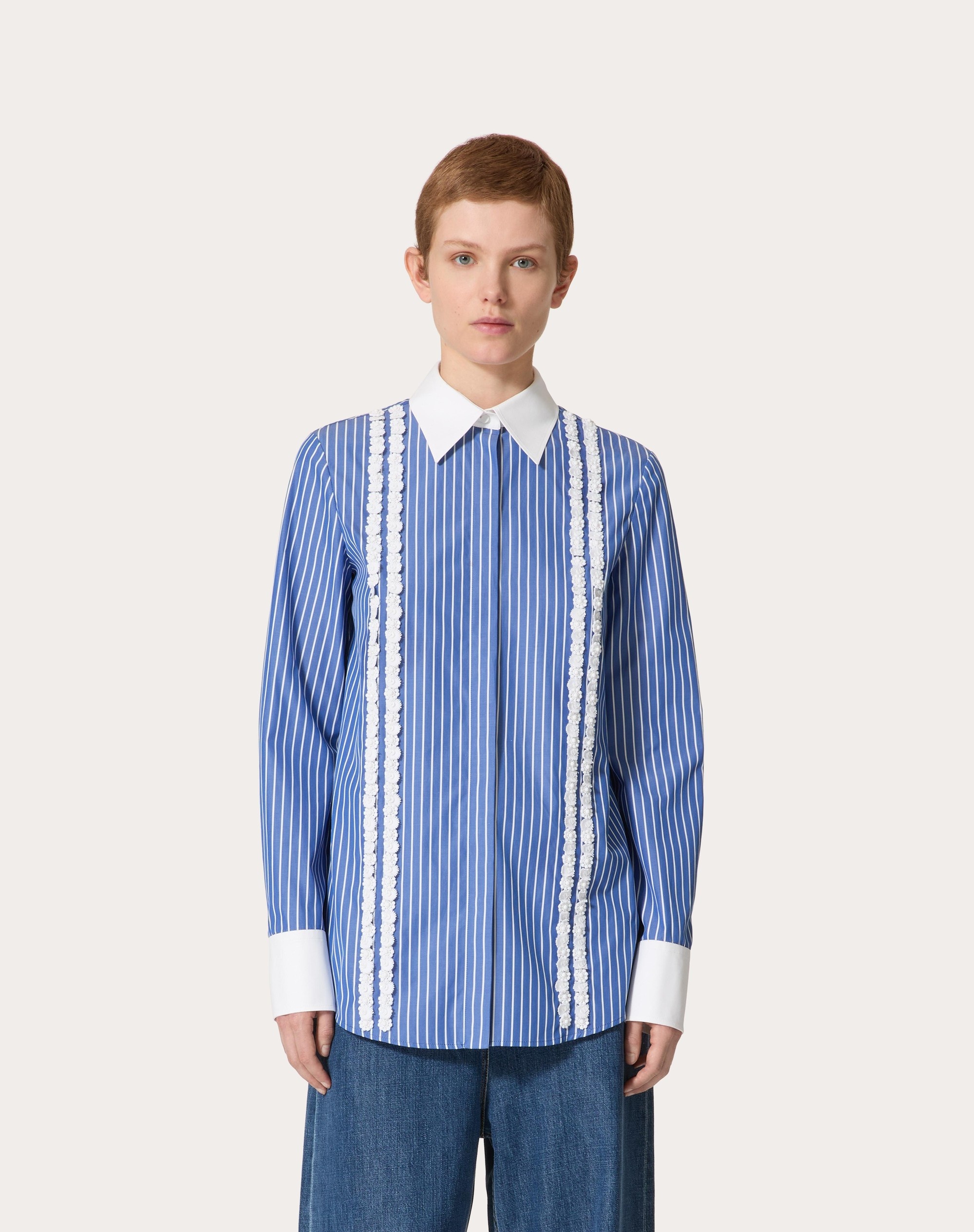 EMBROIDERED CONTRAILS POPELINE SHIRT - 3