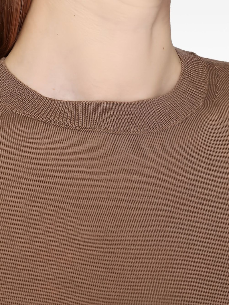 short-sleeve round-neck wool T-shirt 5
