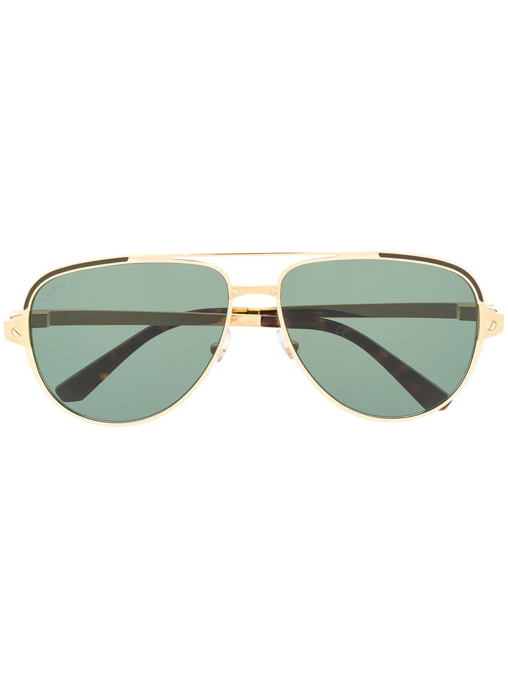 Santos de Cartier aviator-frame sunglasses - 1