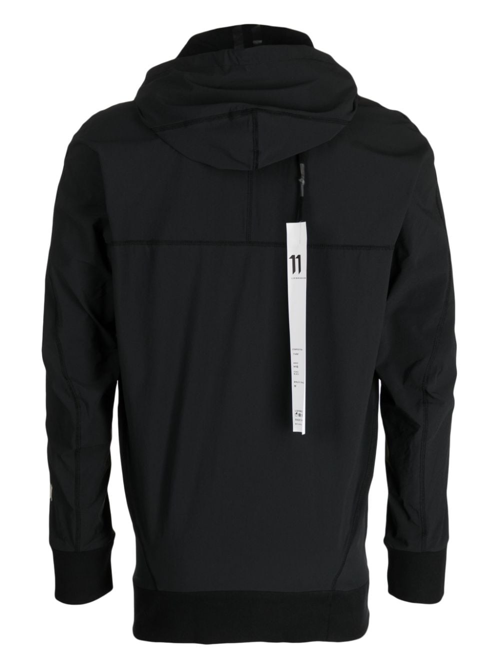 logo-tag drawstring hoodie - 2