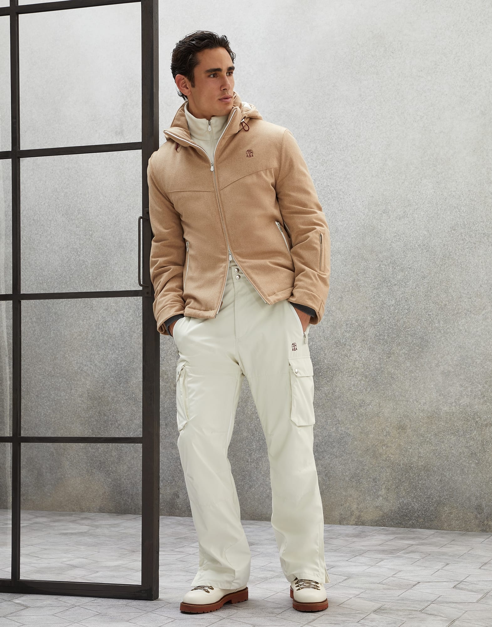 Bonded wool flannel Mountain parka with Thermore® padding - 5