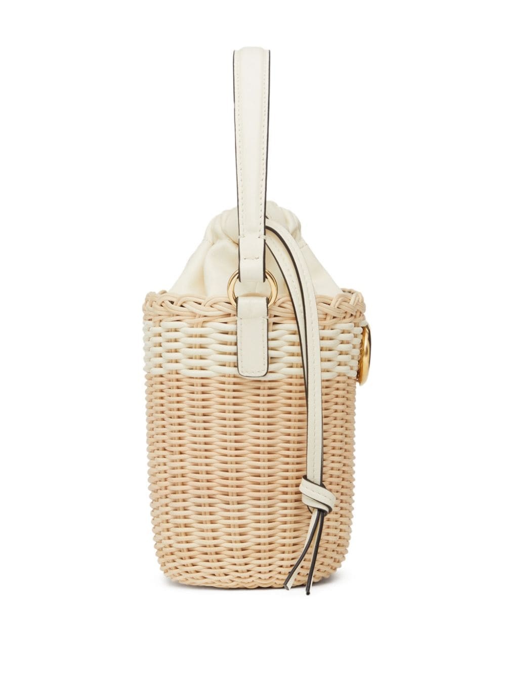 VLogo Signature wicker bucket bag - 5