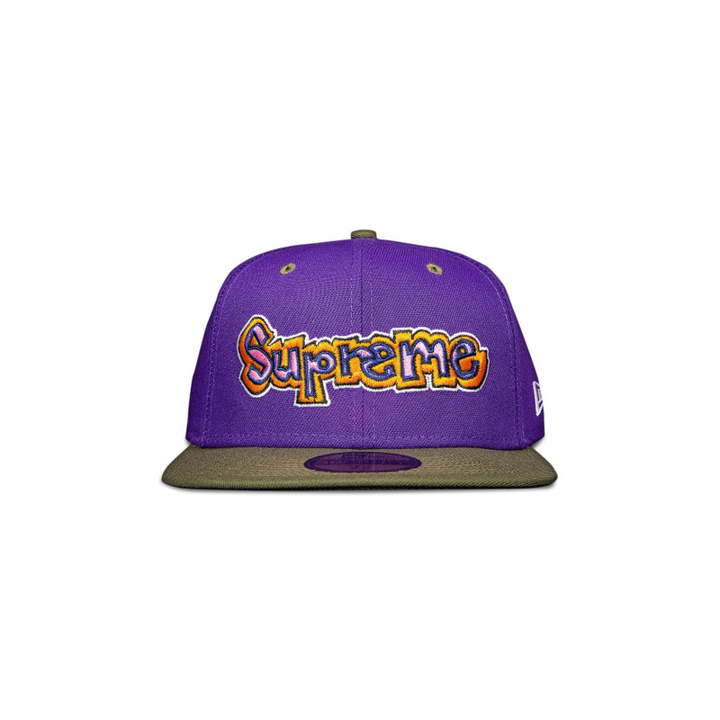 Supreme x New Era Gonz Logo Hat 'Purple' 1