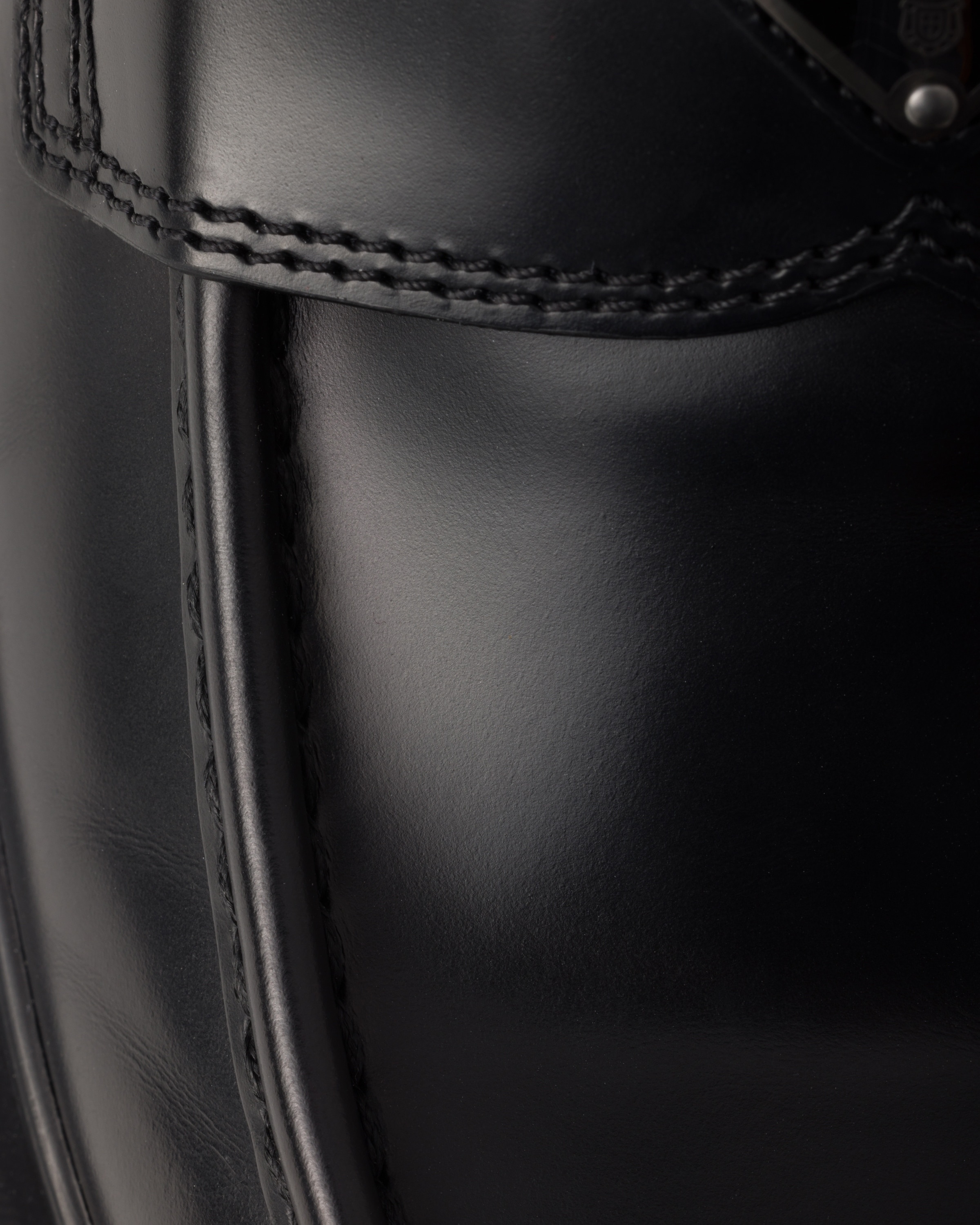 Brushed leather loafers - 5