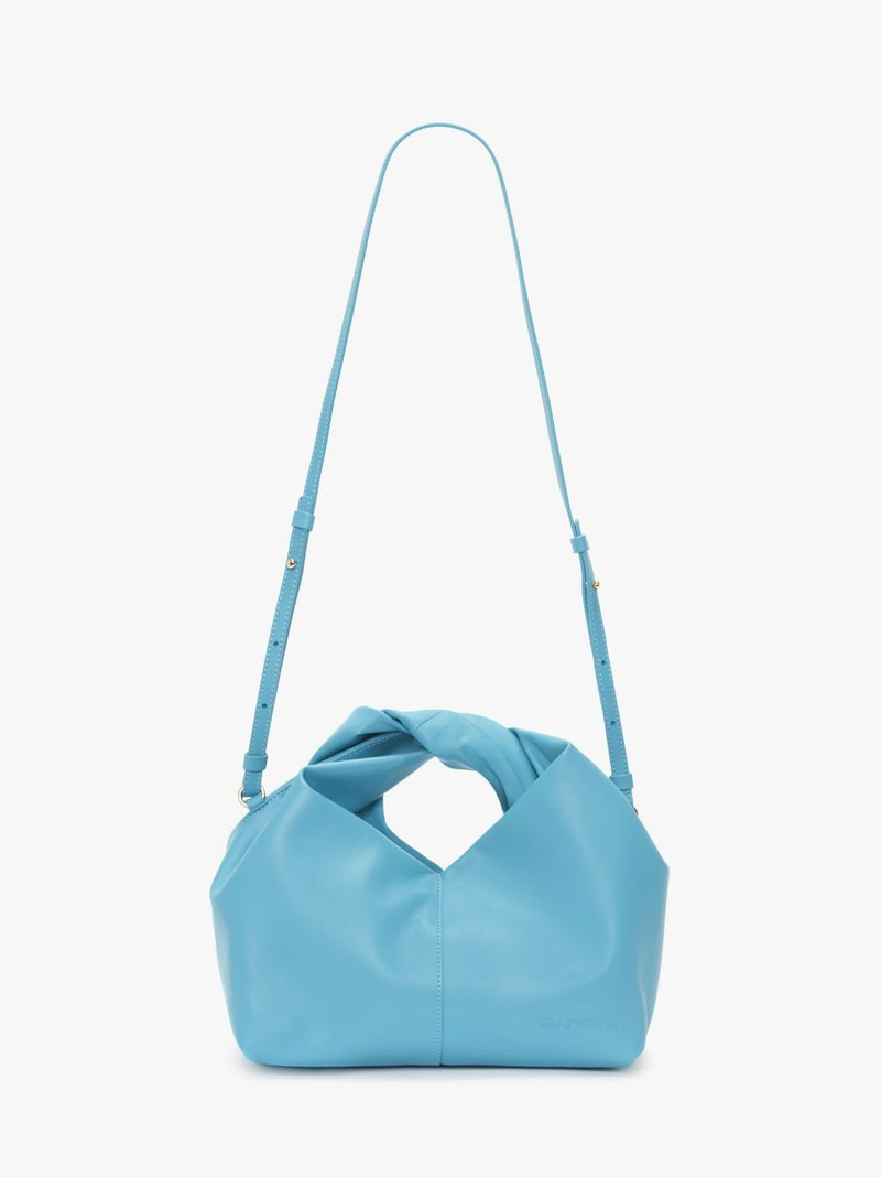 MINI TWISTER HOBO WITH STRAP - LEATHER CROSSBODY BAG 5