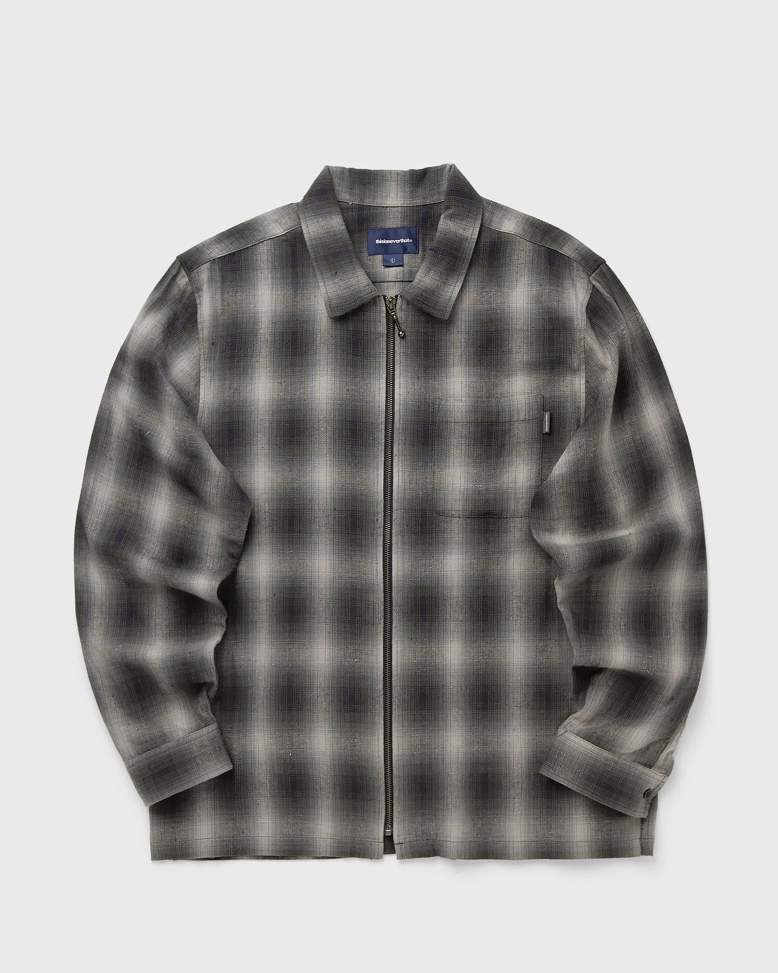 Nep Check Zip Shirt - 1
