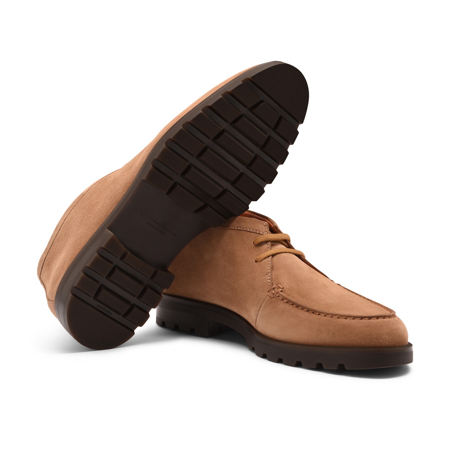 Men's light brown suede desert boot - 4