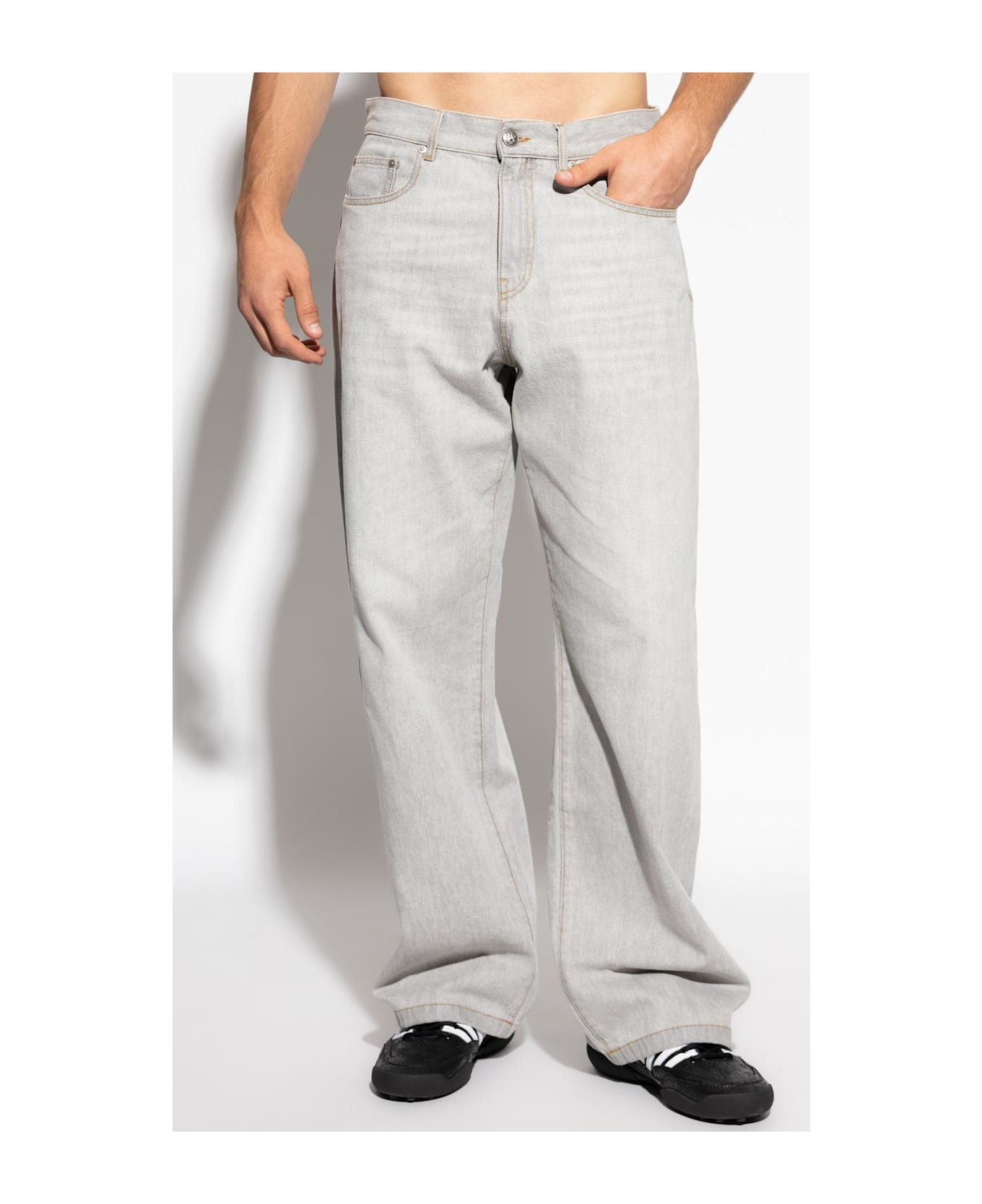 Palm Angels Jeans With Logo - 3