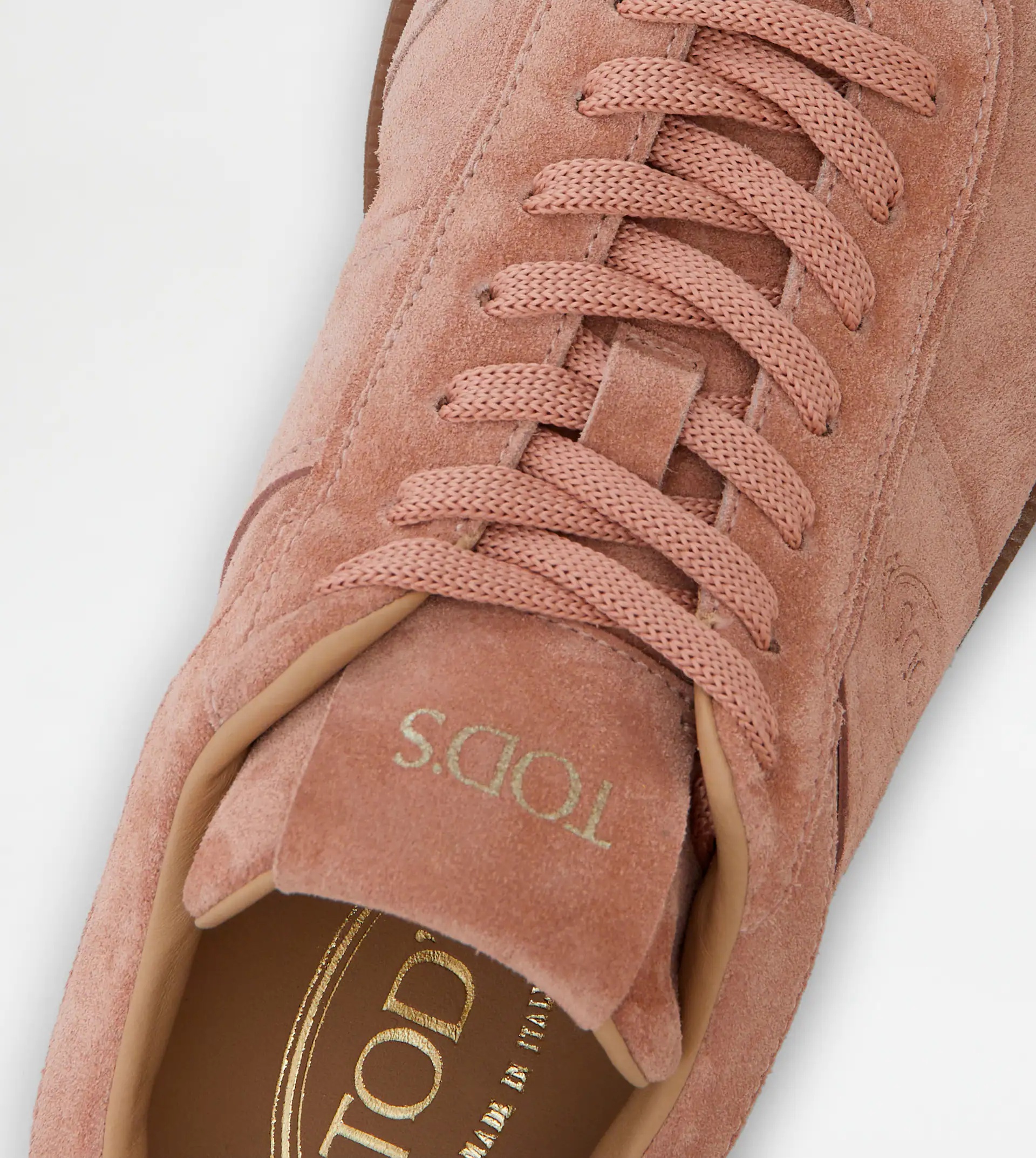 TOD'S TABS SNEAKERS IN SUEDE - PINK - 5