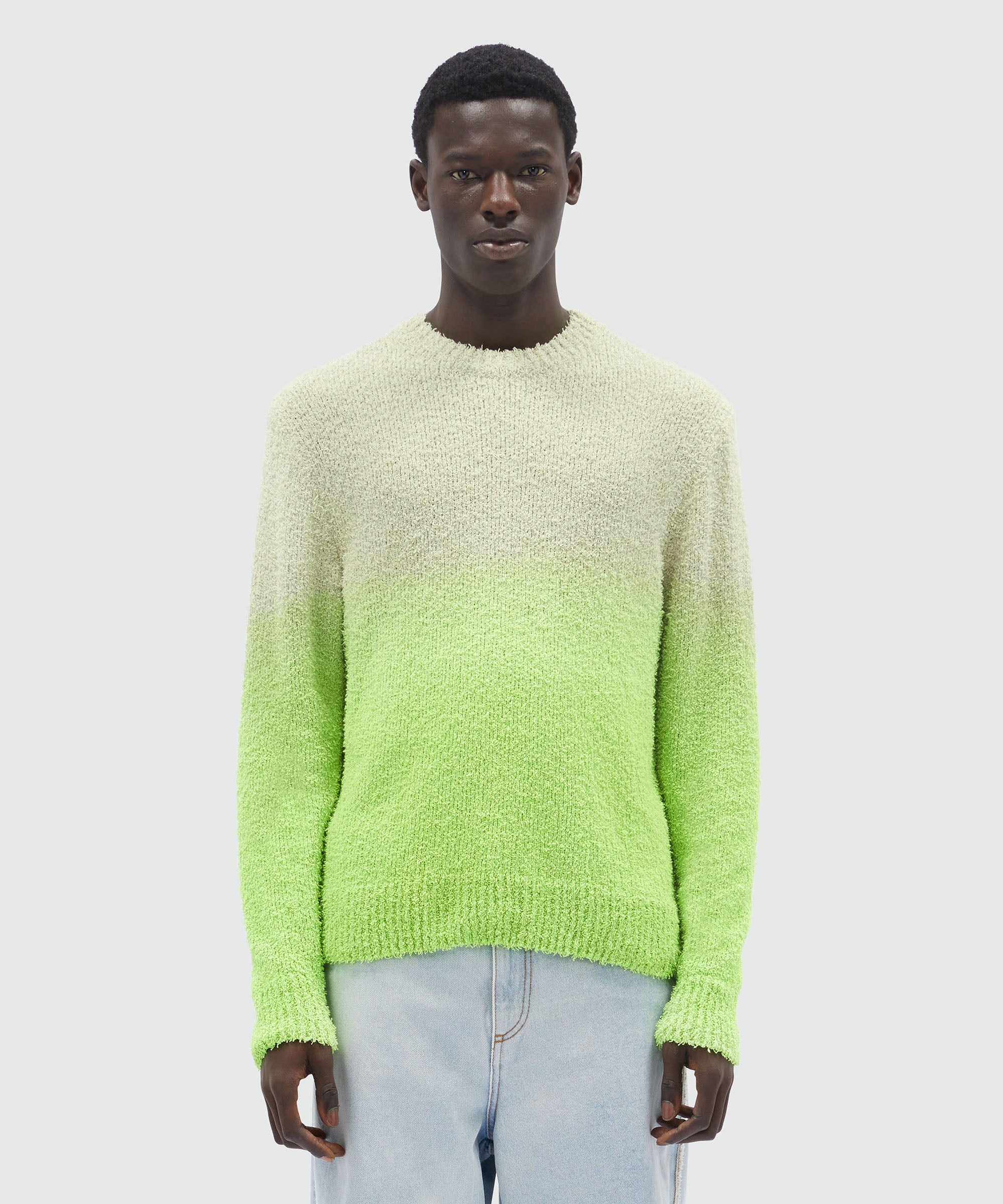 Degradé terry-effect cotton sweater - 2