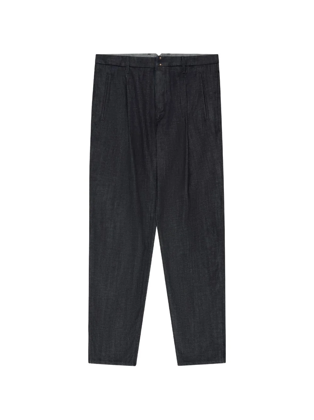 pleated five-pocket jeans - 1