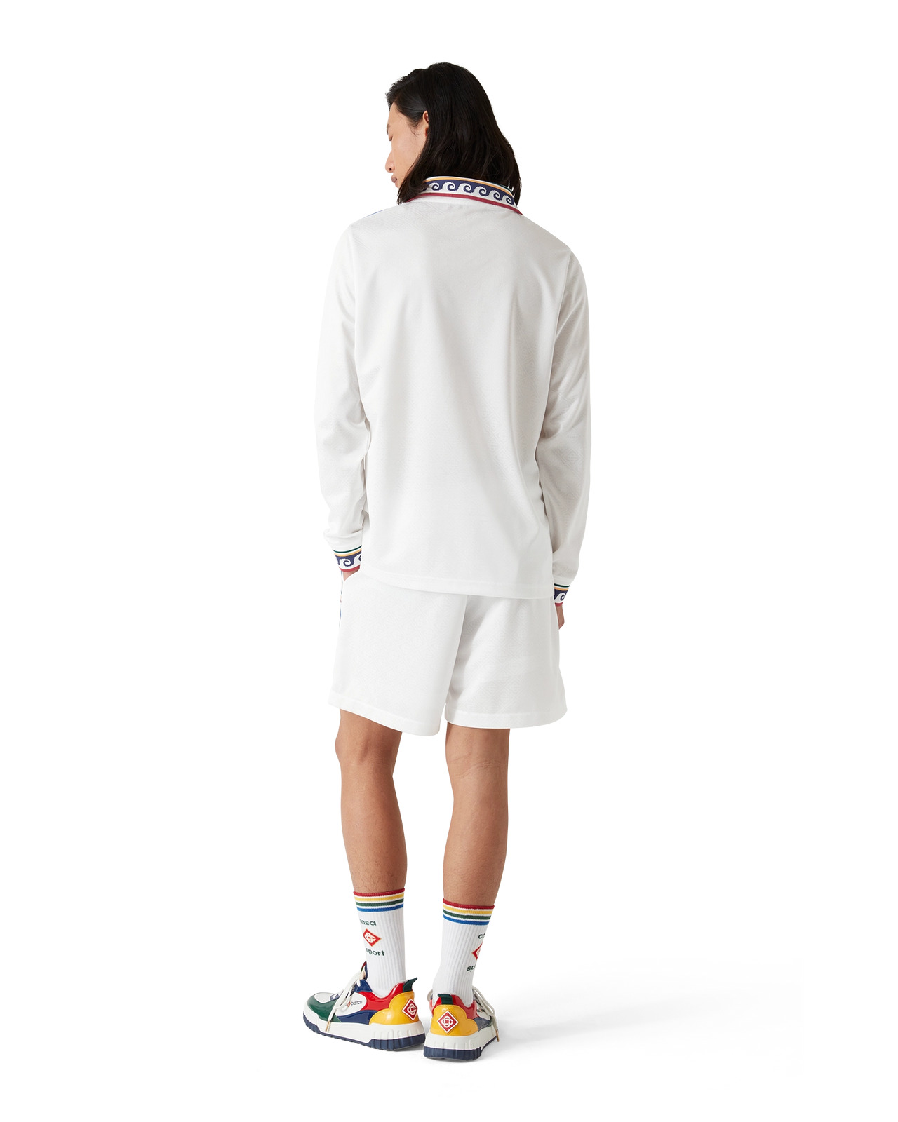 Jacquard Monogram Football Shorts | Casablanca Paris - 4
