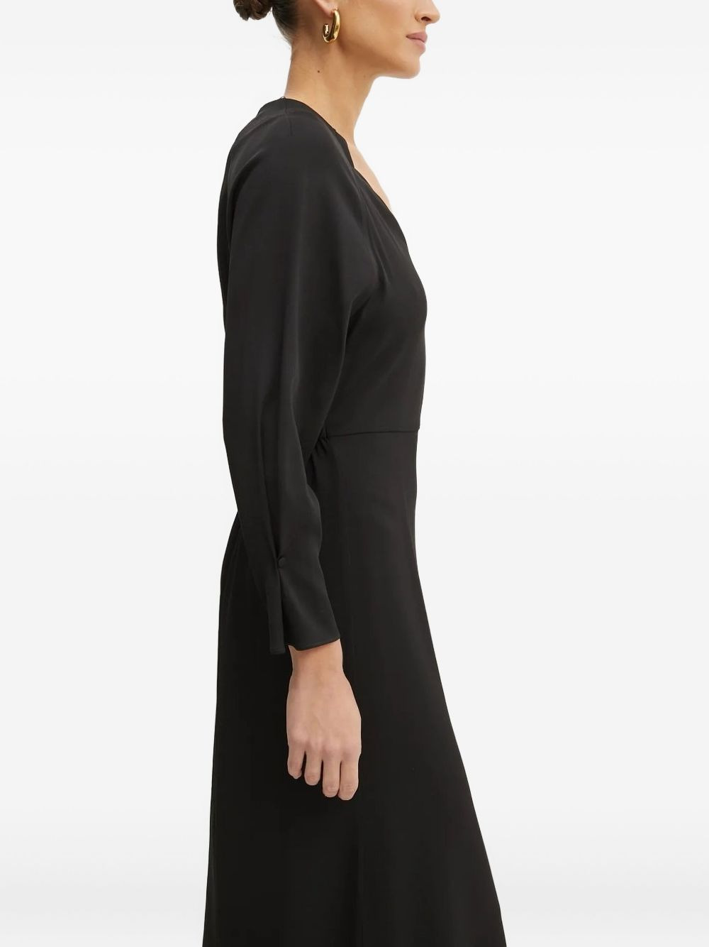 V-neck midi dress - 3