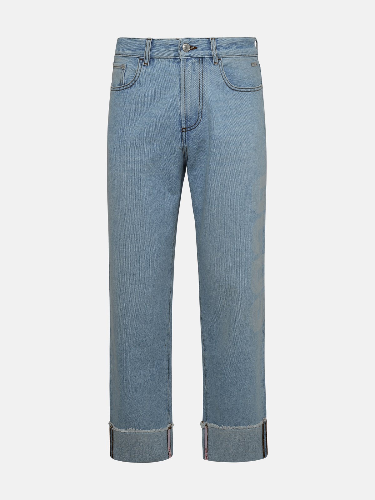 Light blue cotton jeans - 1