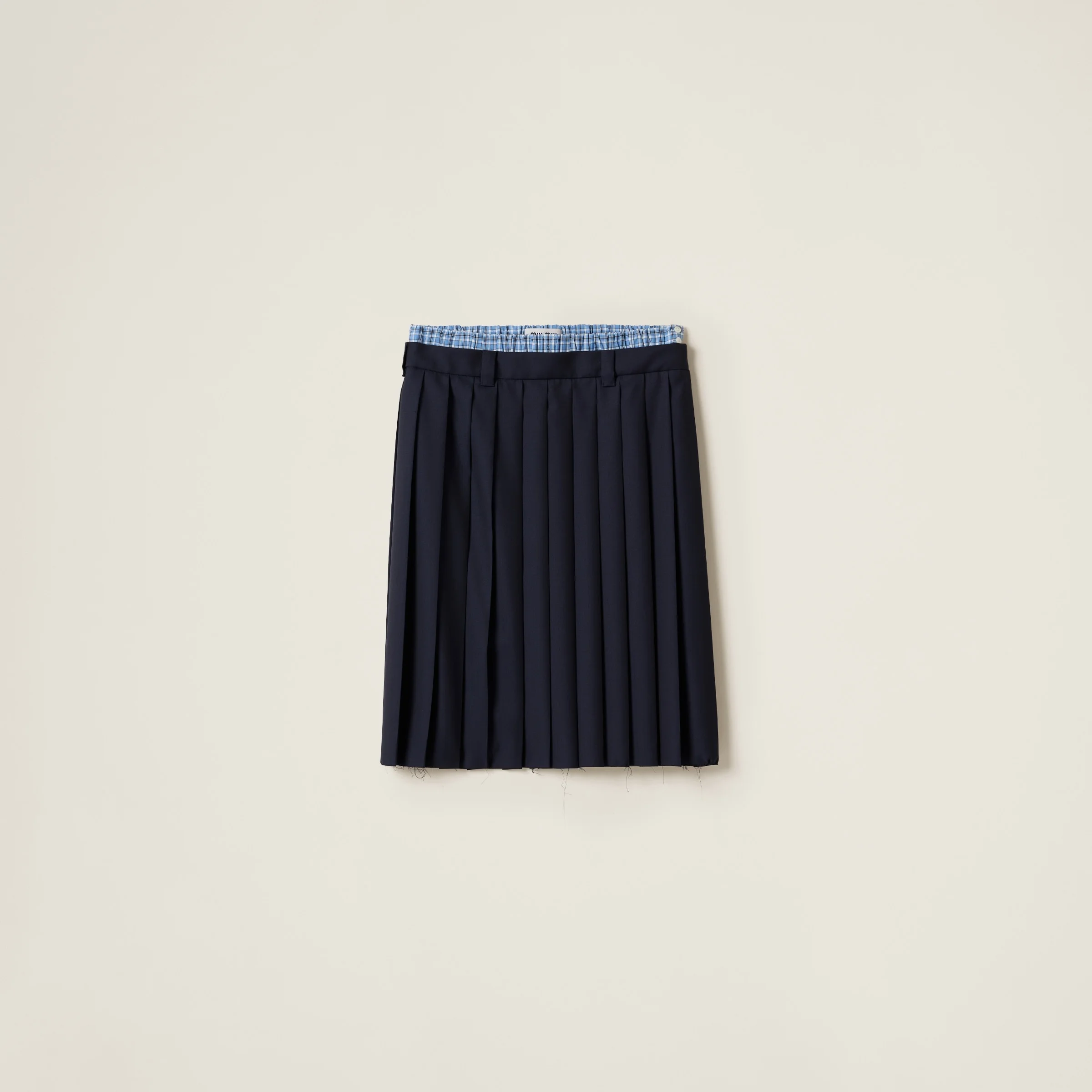 Pleated batavia midi-skirt - 1