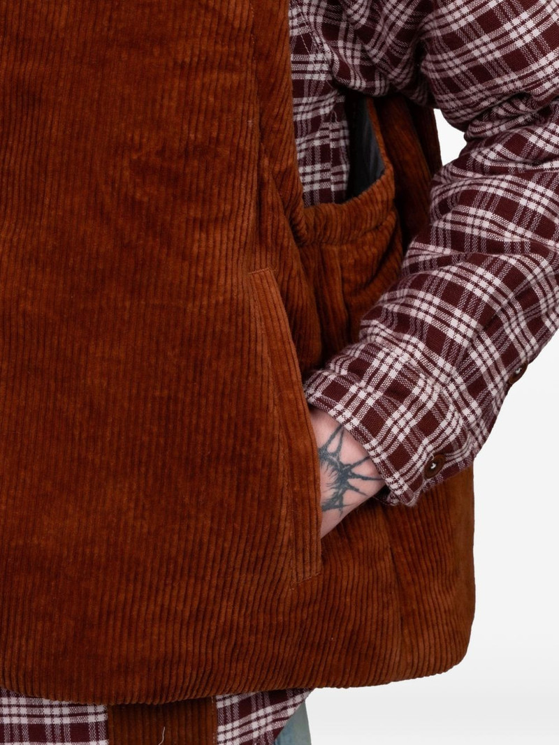 Sahab cord patchwork gilet 4