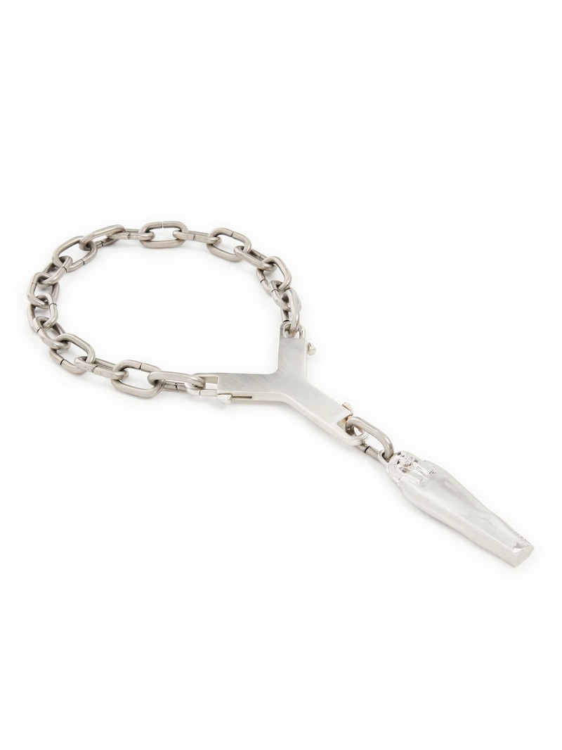 Rick Owens Silver Sarcofago Necklace outlook