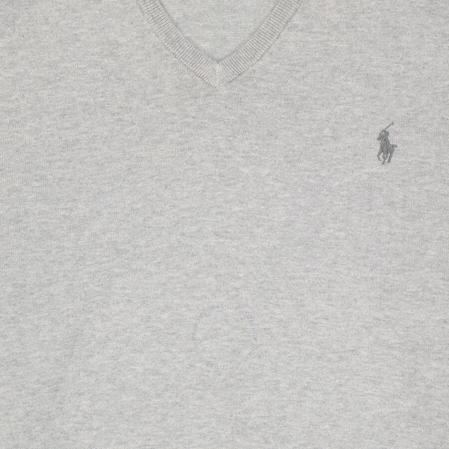 Polo Ralph Lauren - Polo Ralph Lauren Light Gray Classic-fit V-neck Pullover - 3