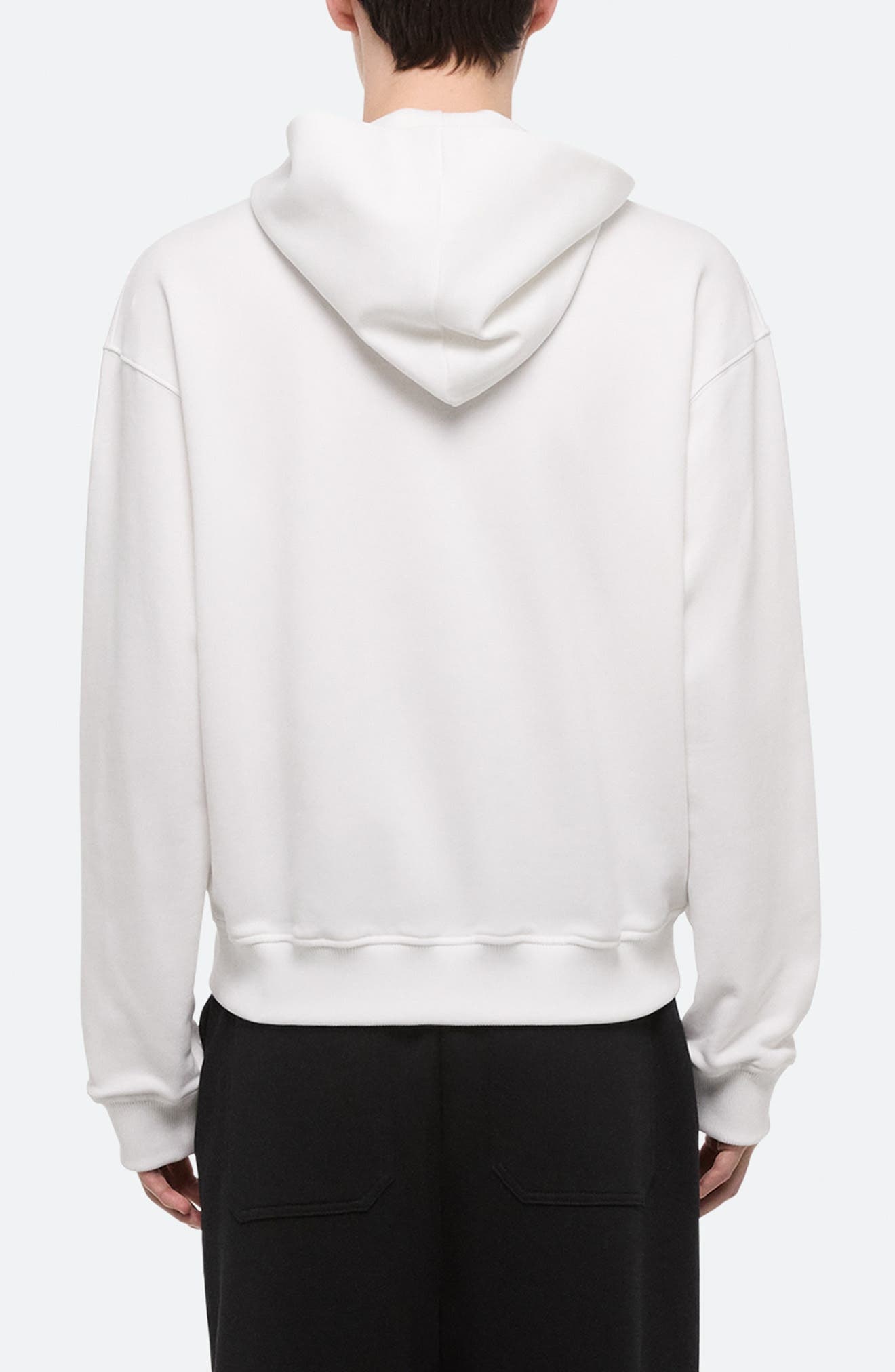 Helmut Lang Embossed Studio Logo Hoodie in White at Nordstrom - 2