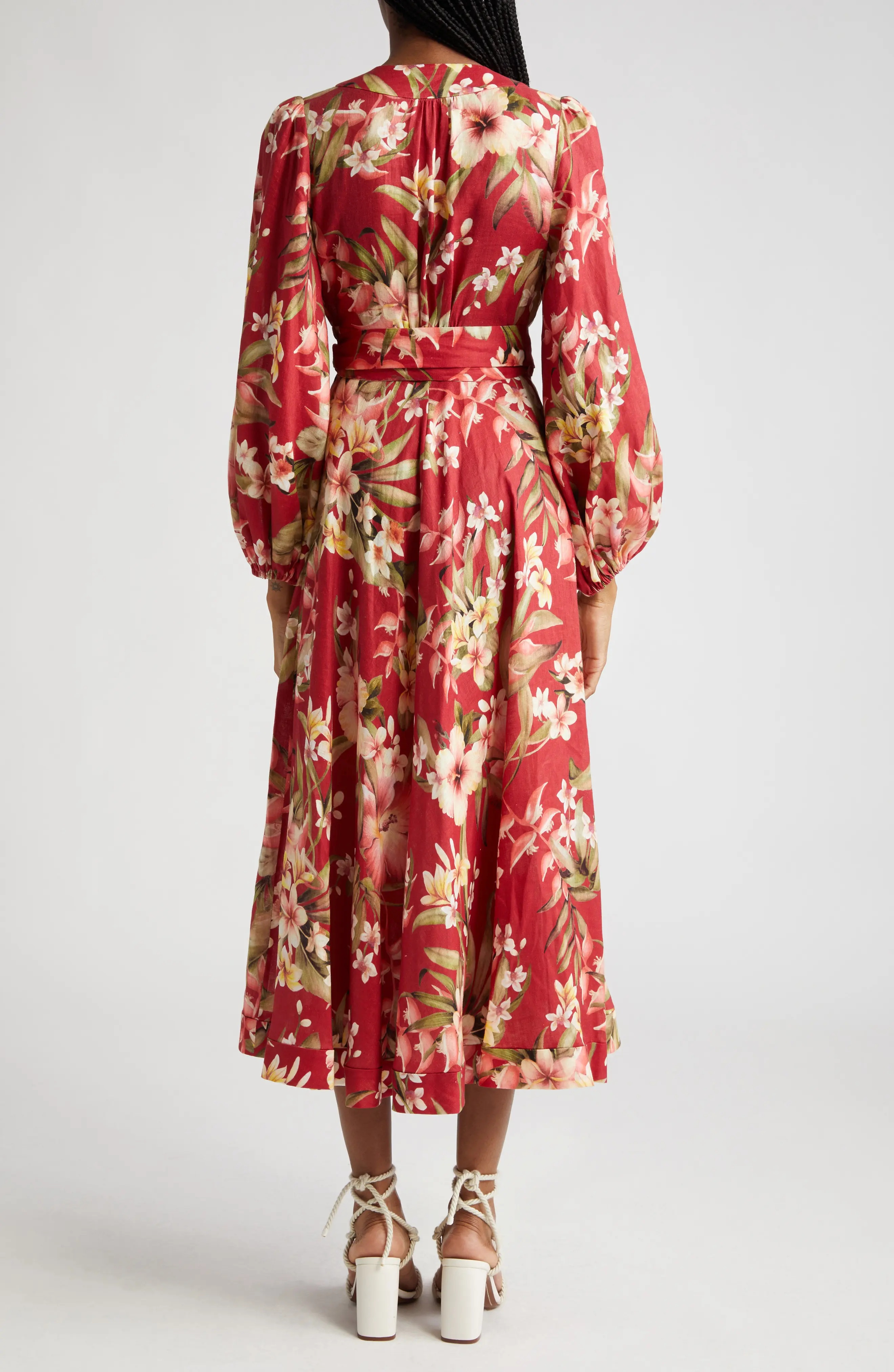 【Zimmermann】Lexi floral linen wrap dress Lexi floral linen wrap dress in multicoloured - Zimmermann