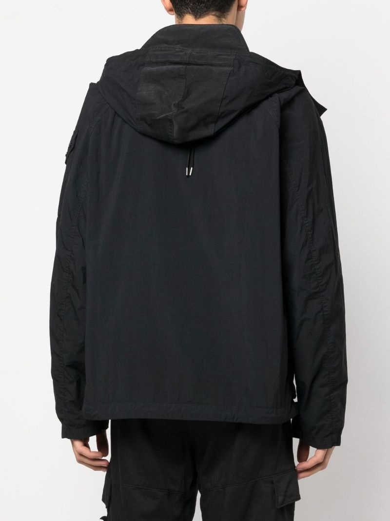 cargo-pocket hooded jacket - 4
