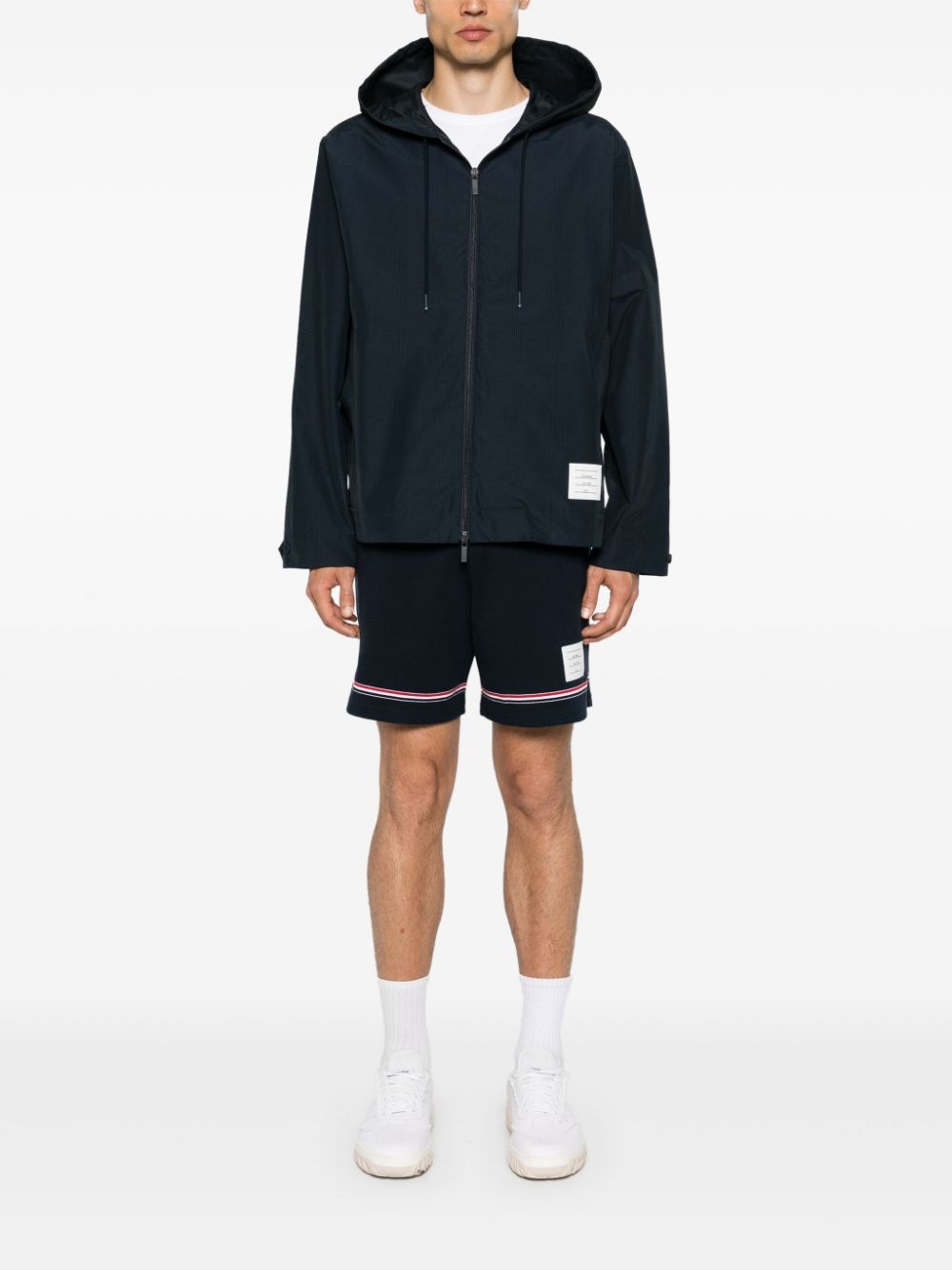 zip-up ripstop hooded jacket - 2