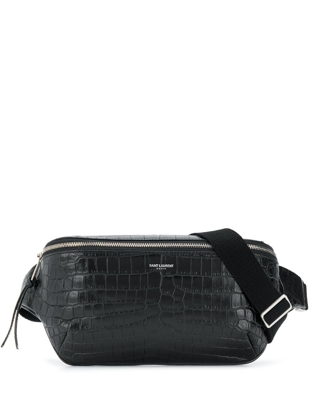 City crocodile-embossed belt bag - 1