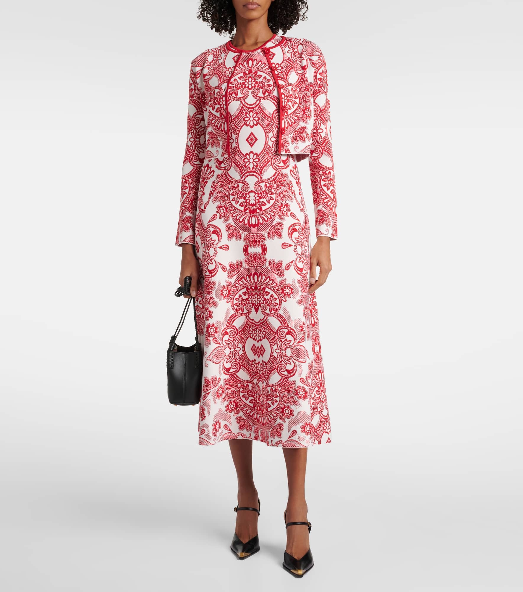 Paisley cropped cardigan - 2