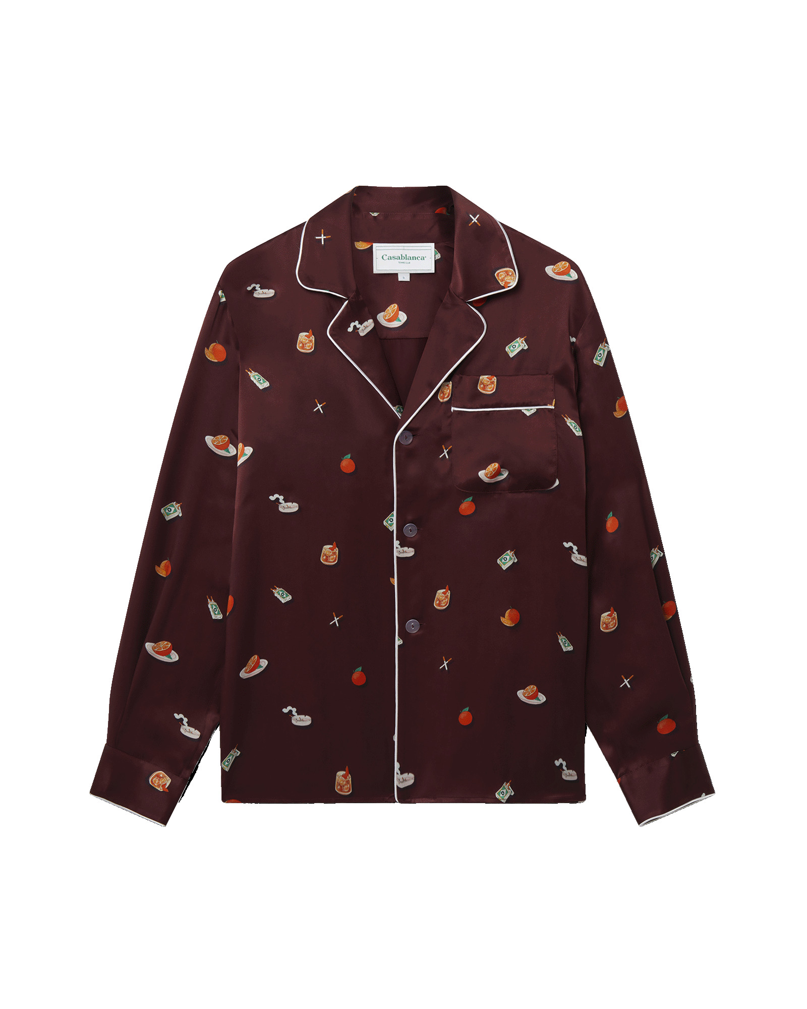 Vices Silk Satin Pyjama Shirt - 1