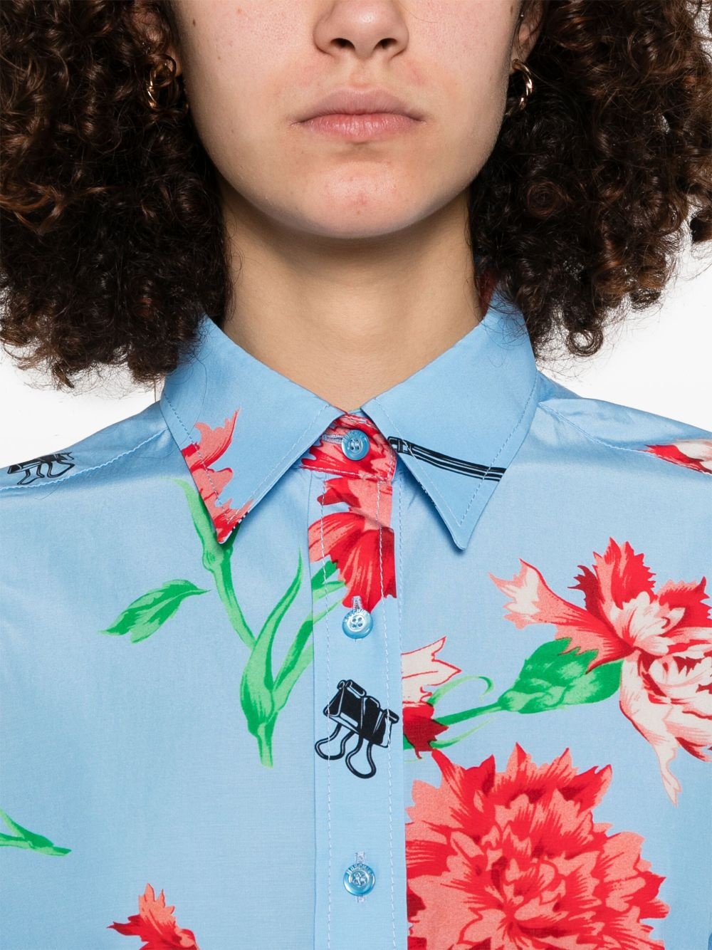floral-print shirt - 5