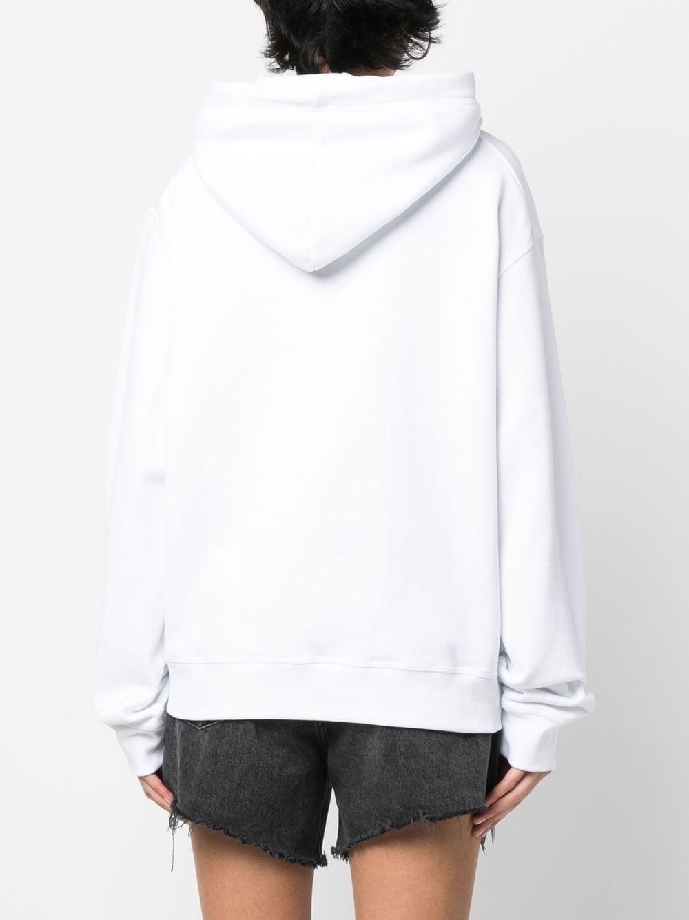 logo-print drawstring hoodie - 4