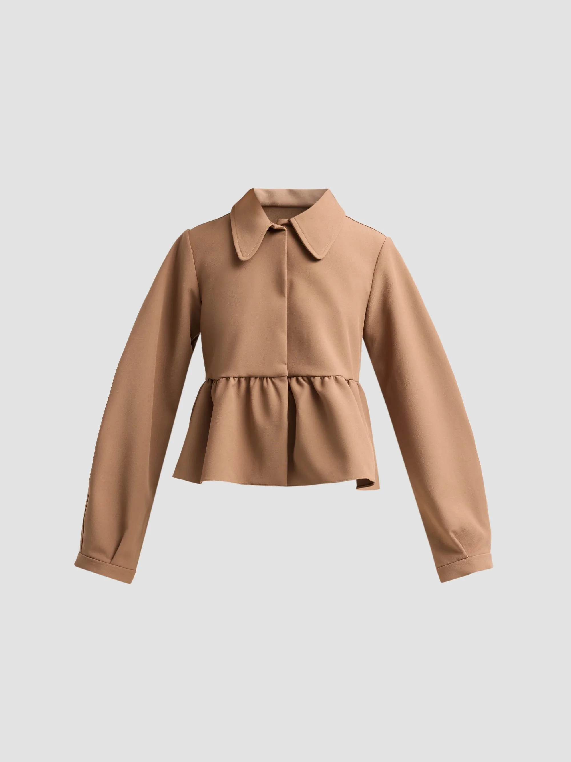 Women's Rhian Crêpe Top - Mushroom - 1