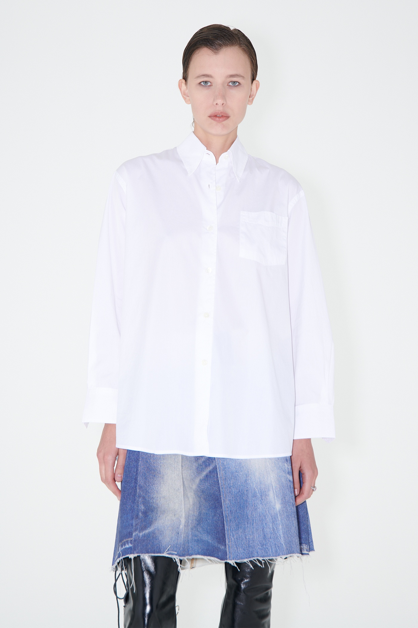 Lend Shirt White Poplin - 1