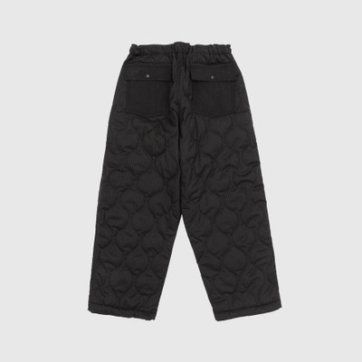 Comme des Garçons Homme QUILTED POLYESTER WOOL STRIPE PANTS outlook