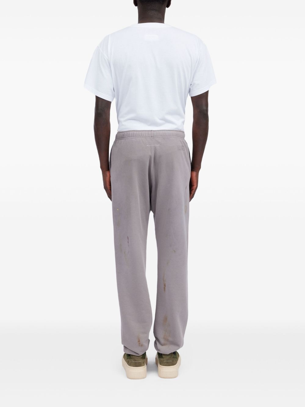 Numbers-motif track pants - 5