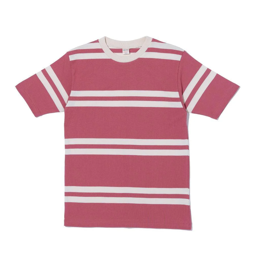 Warehouse & Co. Lot. 4113 Striped T-shirt Red - 1