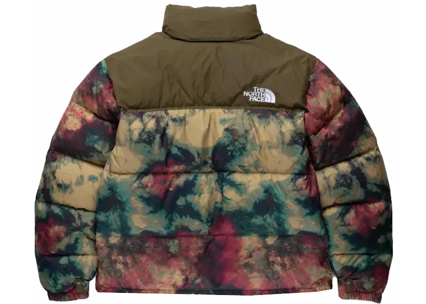The North Face Womens Printed 1996 Retro Nuptse Jacket Antelope Tan/Ice Dye Print - 2