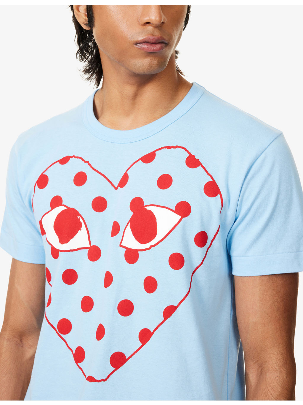 PLAY Dotted Graphic-Print Crewneck Cotton T-shirt - 5