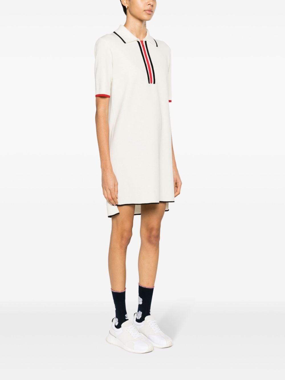 RWB-stripe virgin wool dress - 3