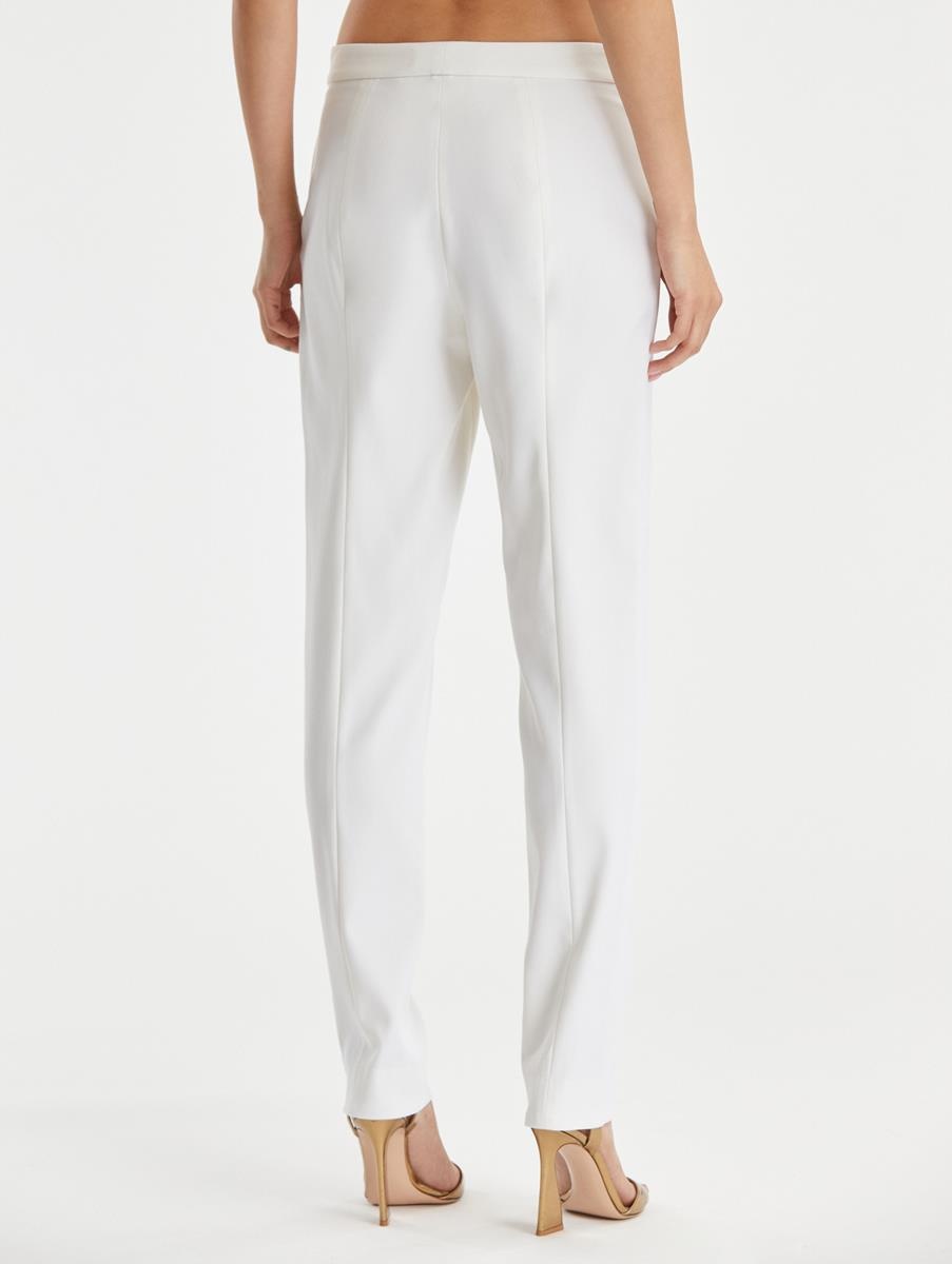 ZIP FRONT STRAIGHT LEG PANTS - 4