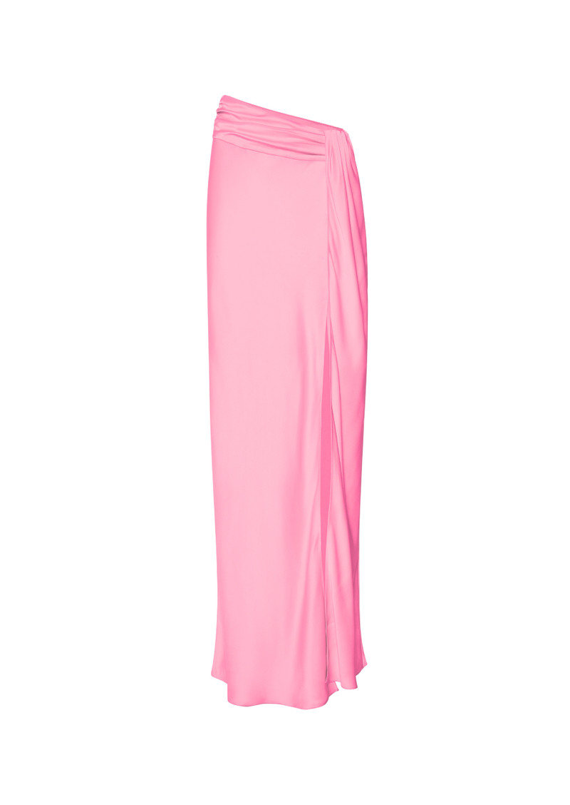 Satin Asymmetric Skirt 1