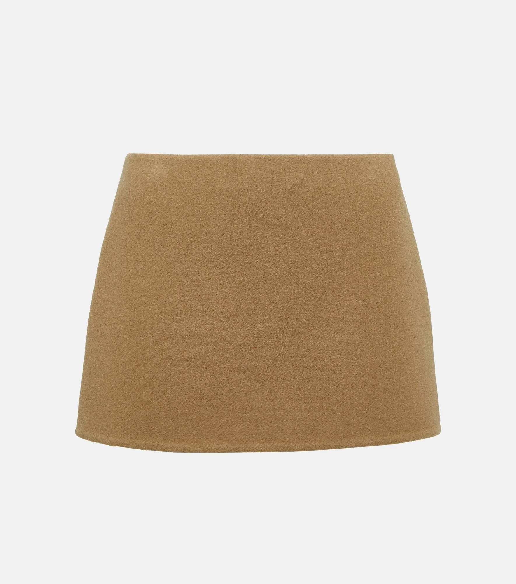 Wool velour miniskirt - 1
