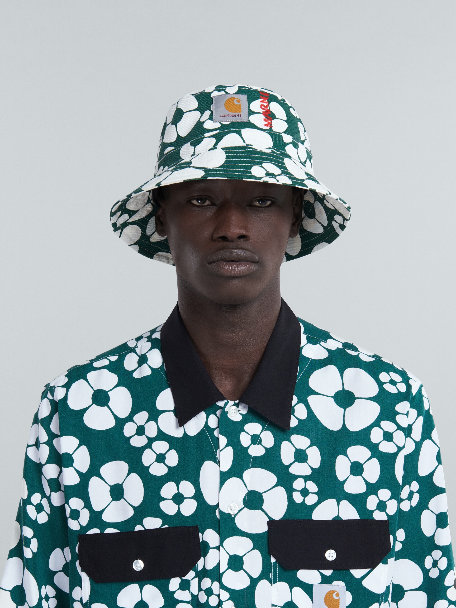 MARNI X CARHARTT WIP - GREEN BUCKET HAT - 2