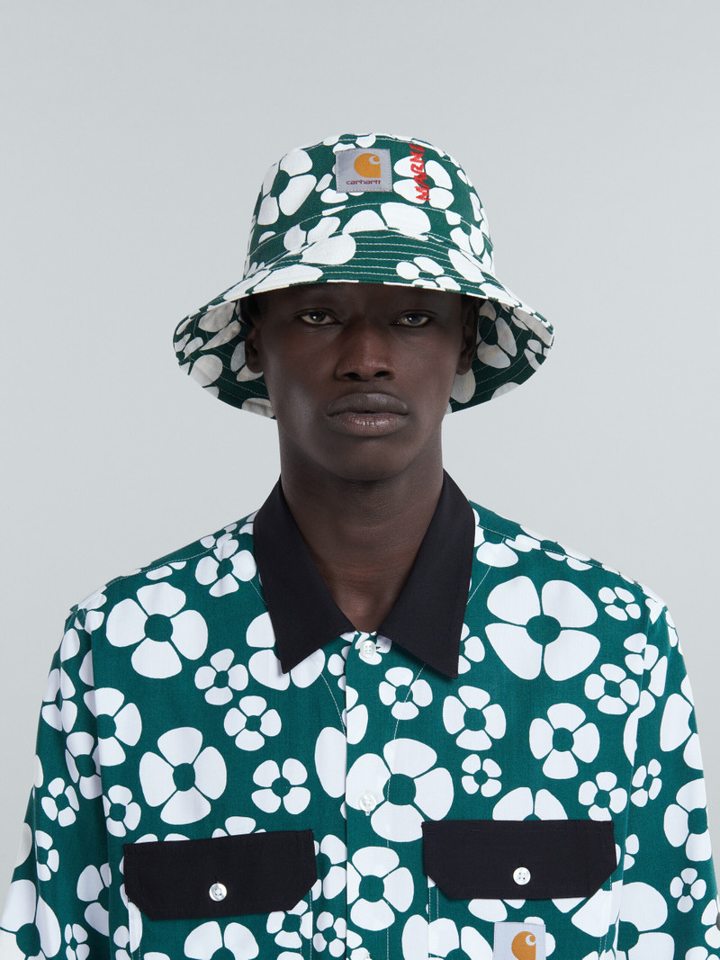 Marni MARNI X CARHARTT WIP - GREEN BUCKET HAT outlook